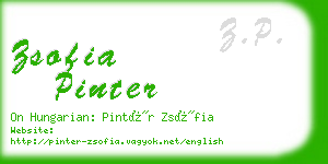 zsofia pinter business card